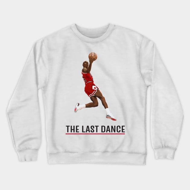 Michael Jordan - The Last Dance White Crewneck Sweatshirt by midaillustrator